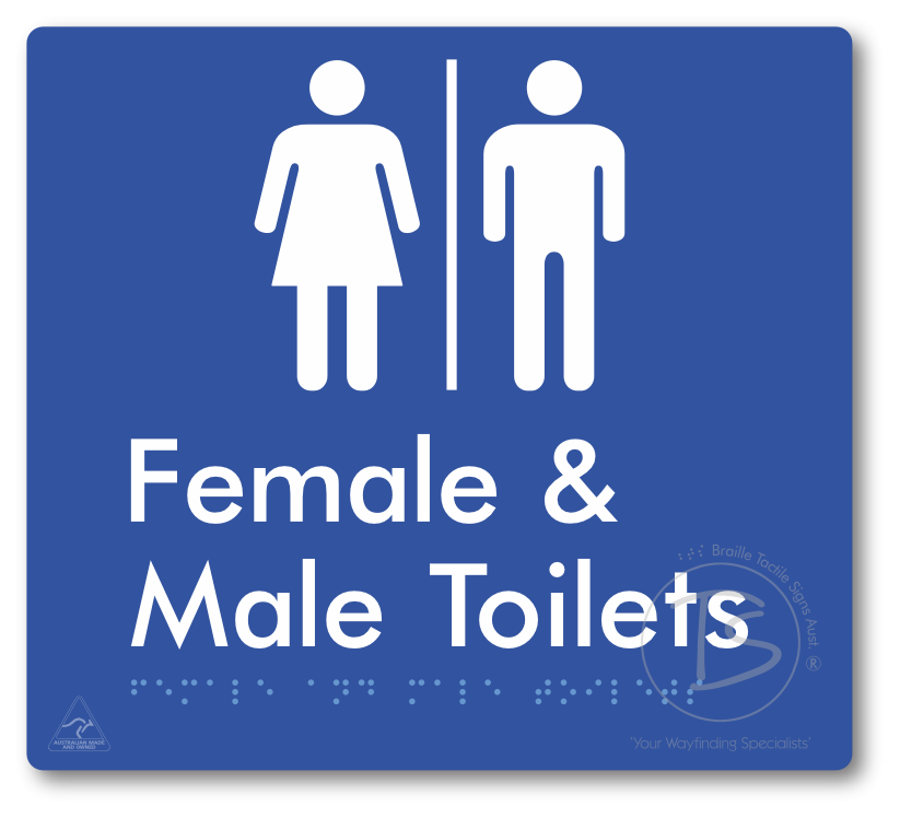 Female & Male Toilets with Air Lock