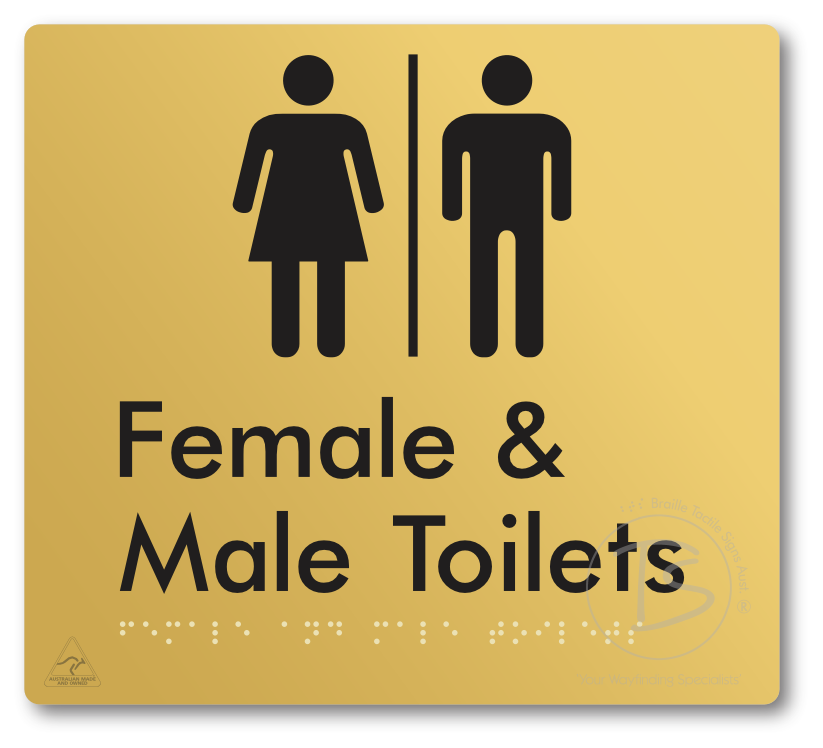 Female & Male Toilets with Air Lock