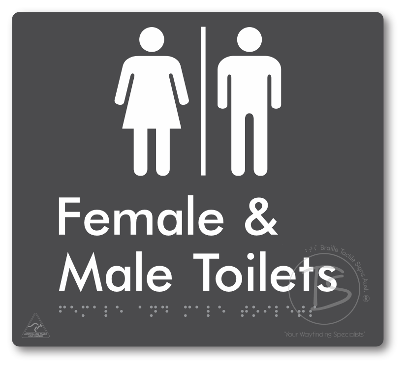 Female & Male Toilets with Air Lock
