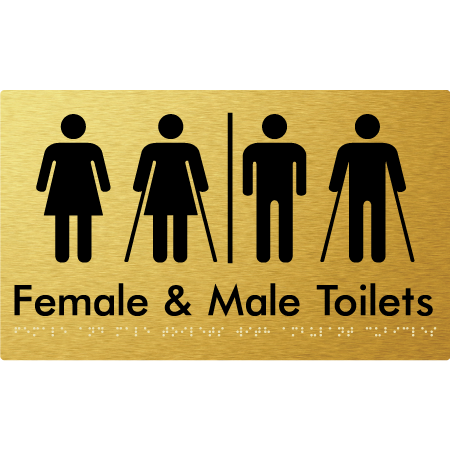 Female & Male Toilets with Air Lock