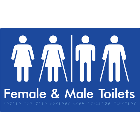 Female & Male Toilets with Air Lock