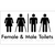 Female & Male Toilets with Ambulant Cubicles and Airlock
