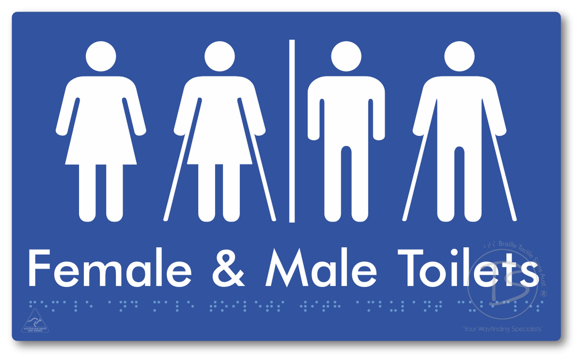 Female & Male Toilets with Ambulant Cubicles & Airlock