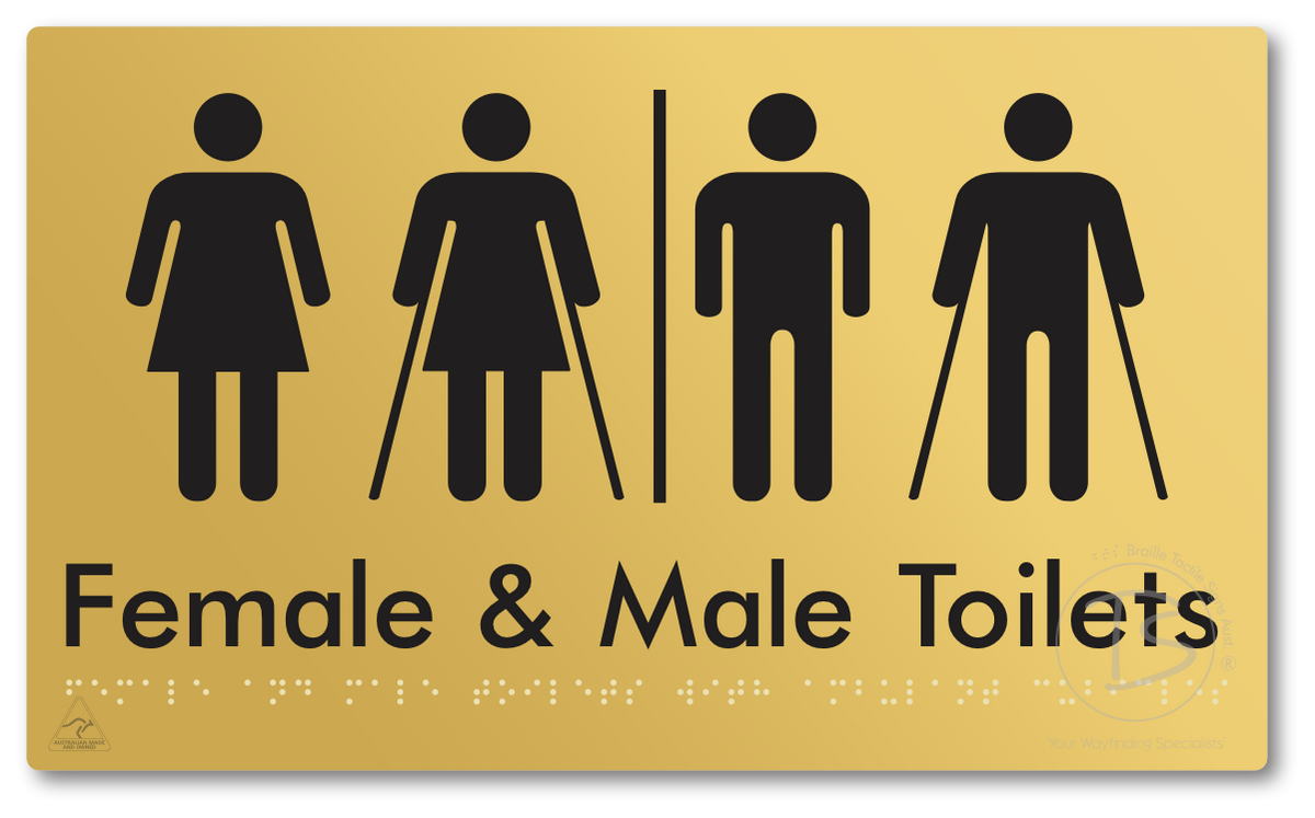 Female & Male Toilets with Ambulant Cubicles & Airlock