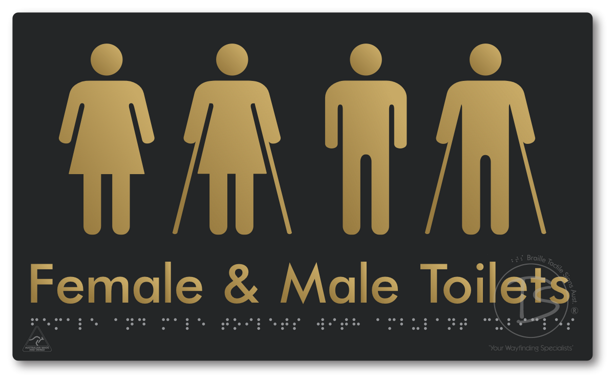 Female & Male Toilets with Ambulant Cubicles