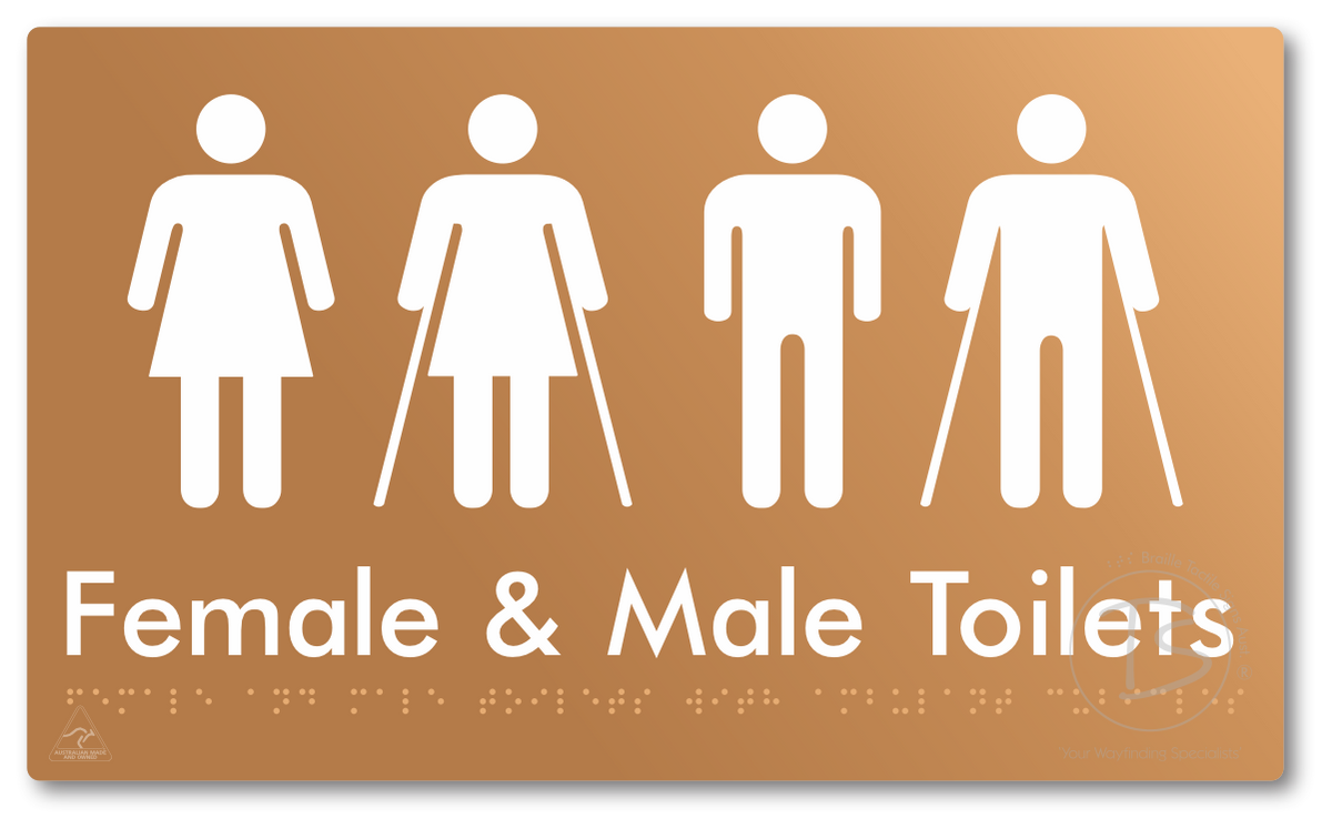 Female & Male Toilets with Ambulant Cubicles