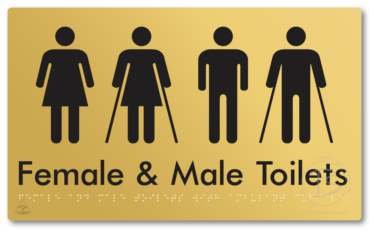 Female & Male Toilets with Ambulant Cubicles