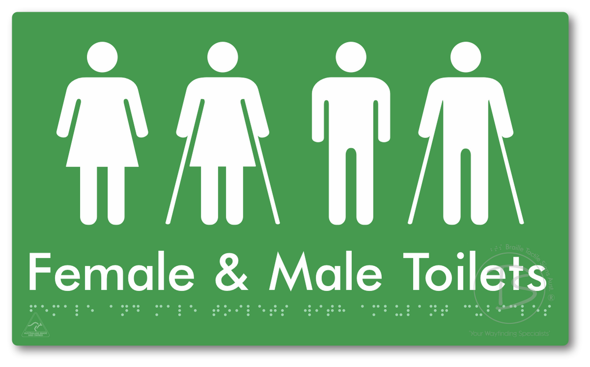 Female & Male Toilets with Ambulant Cubicles