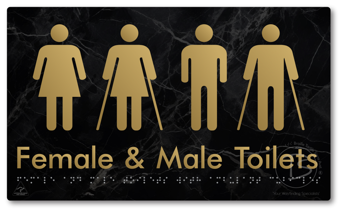 Female & Male Toilets with Ambulant Cubicles