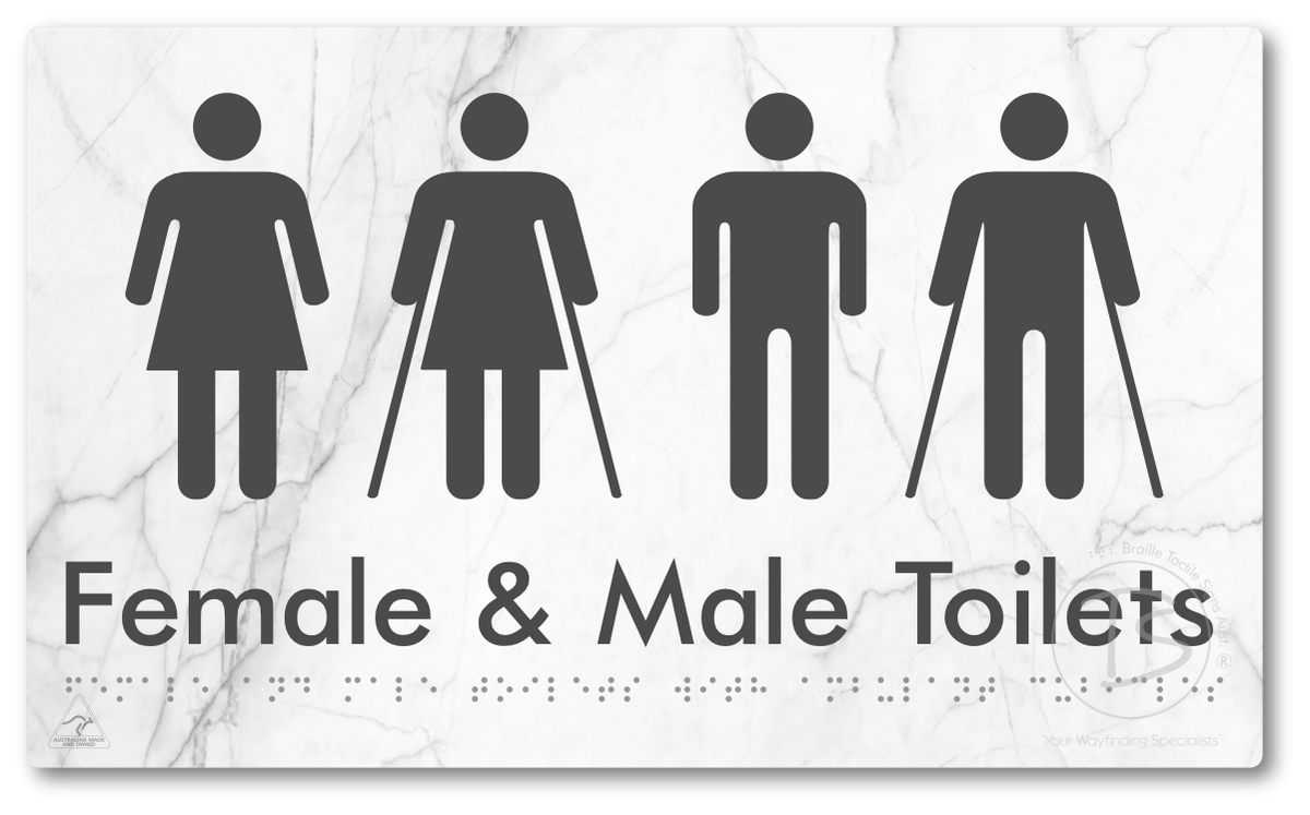 Female & Male Toilets with Ambulant Cubicles