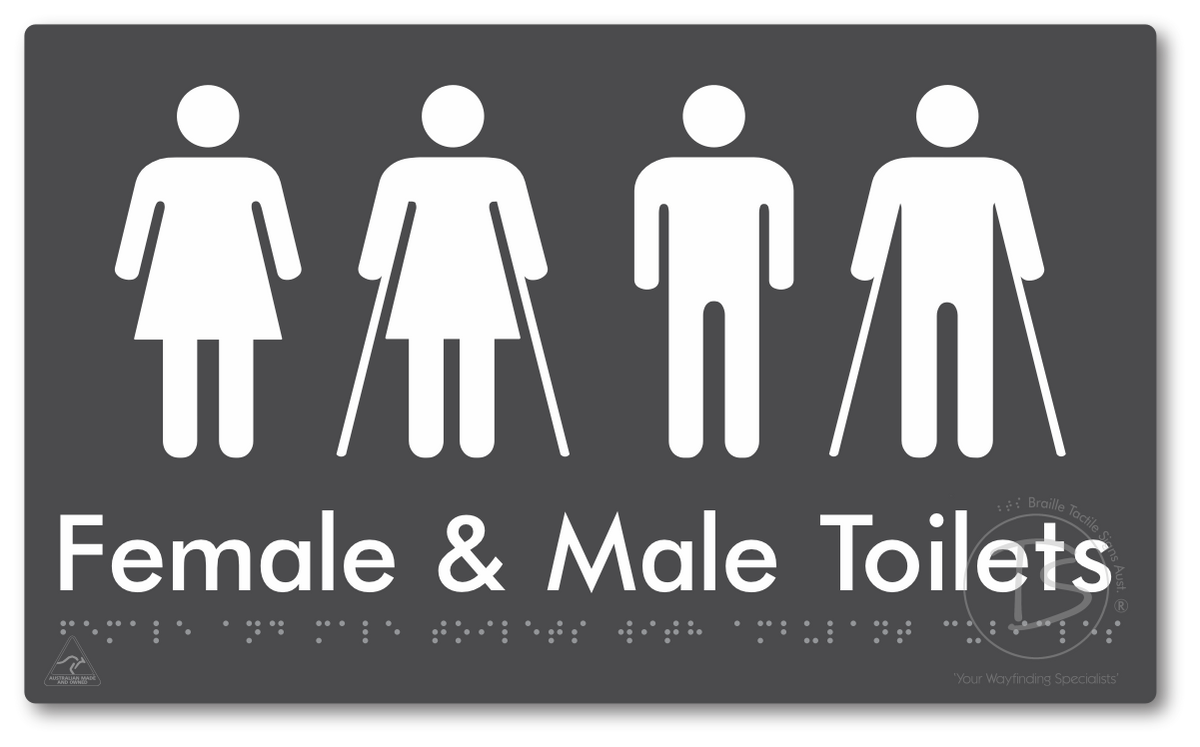 Female & Male Toilets with Ambulant Cubicles