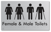 Female & Male Toilets with Ambulant Cubicles