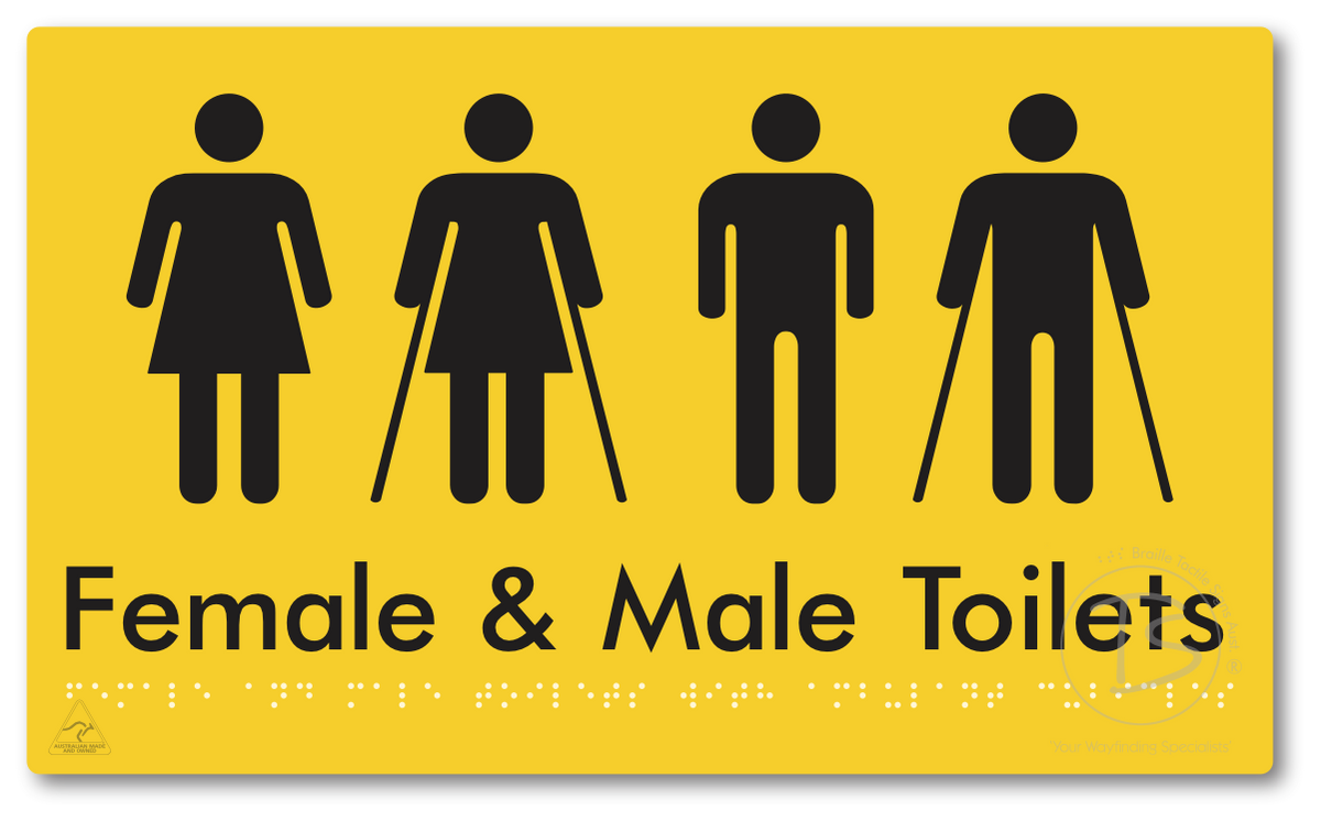 Female & Male Toilets with Ambulant Cubicles
