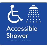 Accessible Shower - Braille Tactile Signs Aust.