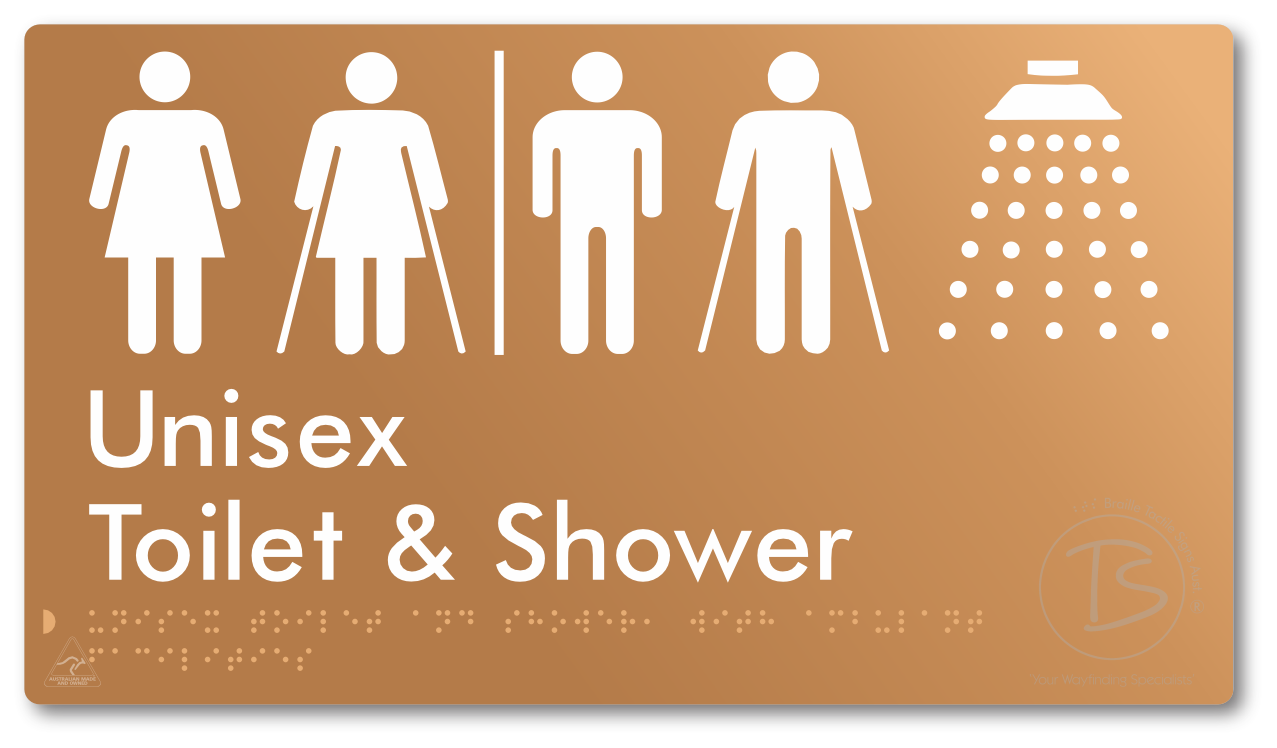 Unisex Toilet & Shower with Ambulant Facilities with Air Lock