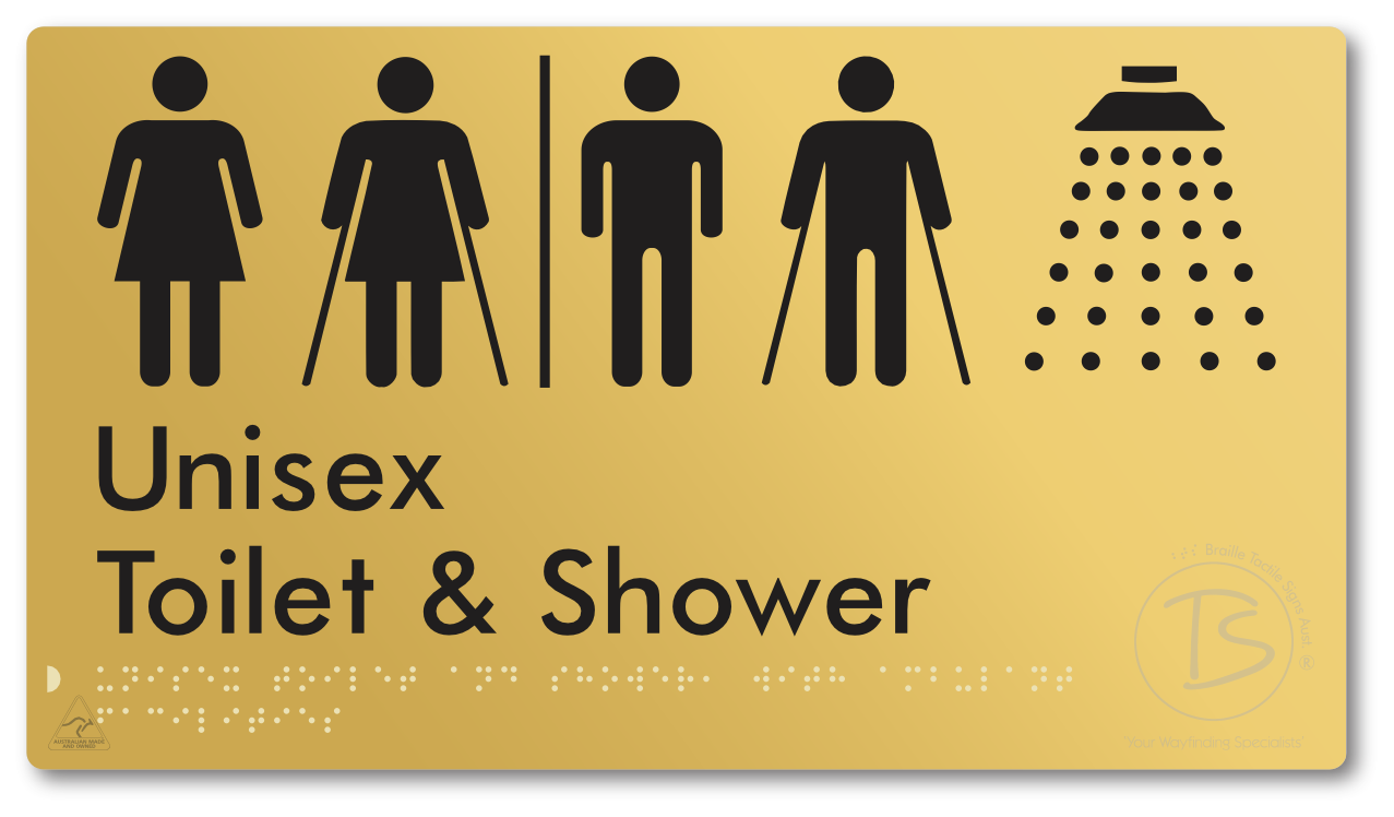 Unisex Toilet & Shower with Ambulant Facilities with Air Lock