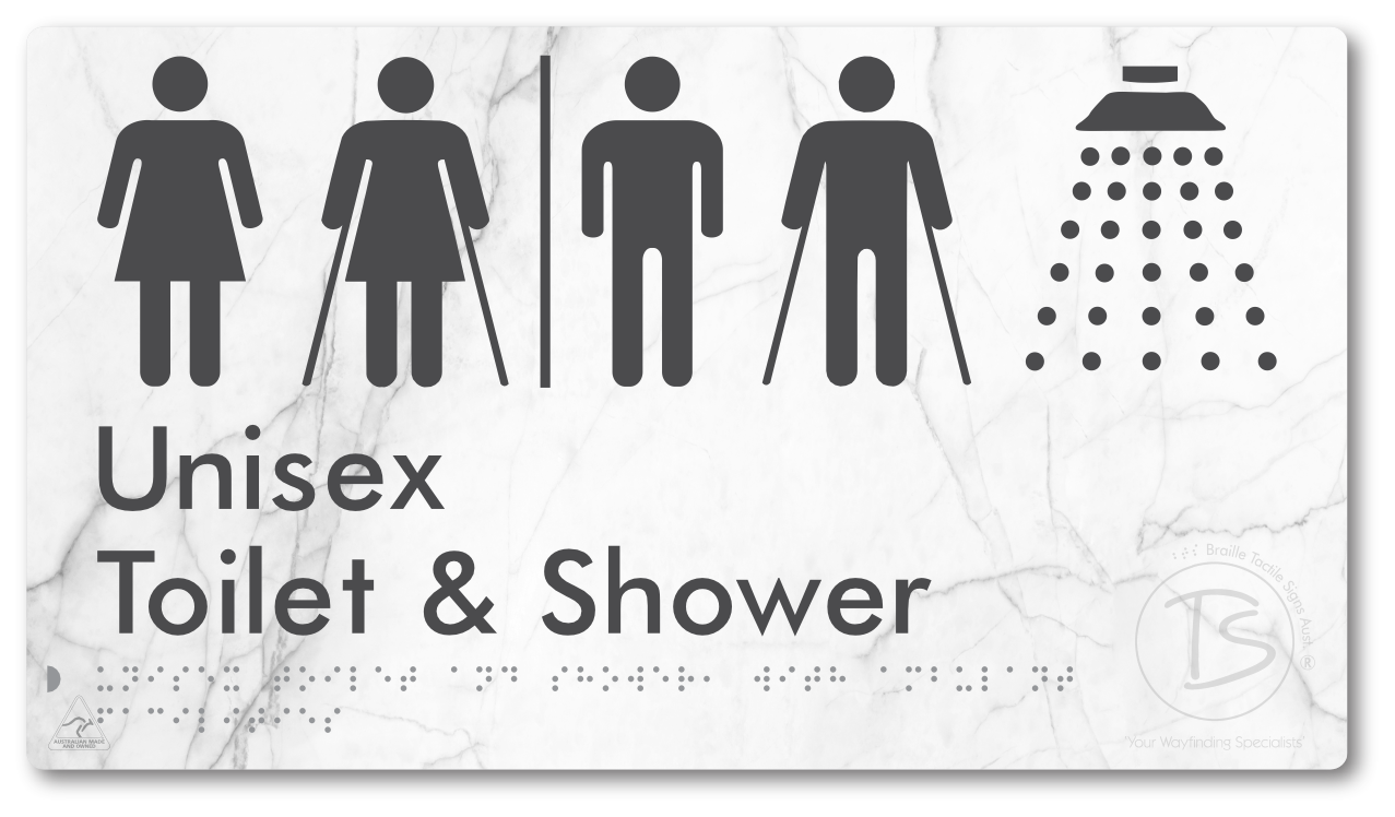 Unisex Toilet & Shower with Ambulant Facilities with Air Lock