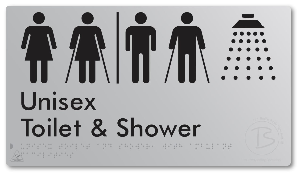 Unisex Toilet & Shower with Ambulant Facilities with Air Lock
