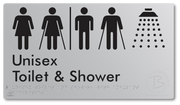 Unisex Toilet & Shower with Ambulant Facilities with Air Lock