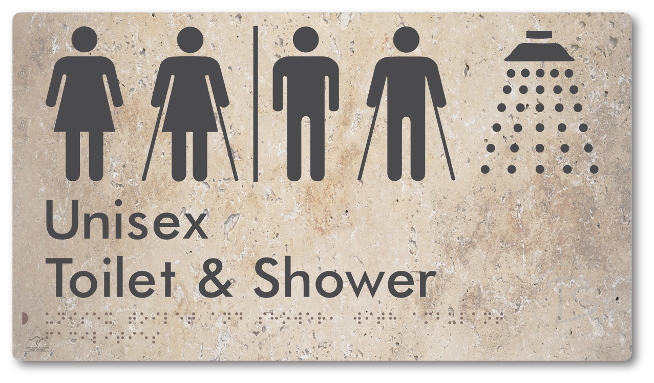 Unisex Toilet & Shower with Ambulant Facilities with Air Lock