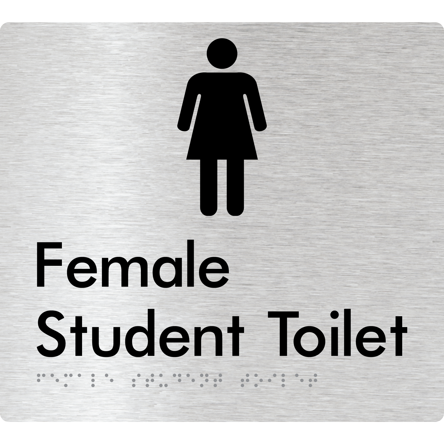 Female Student Toilet - Braille Tactile Signs Aust.