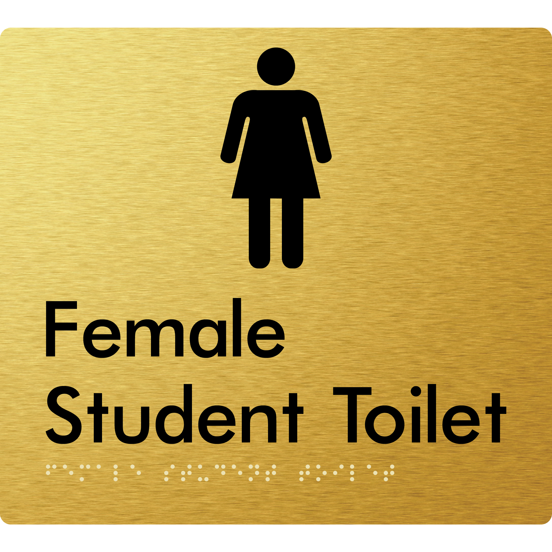 Female Student Toilet - Braille Tactile Signs Aust.