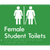 Female Student Toilets with Ambulant Cubicle & Air Lock