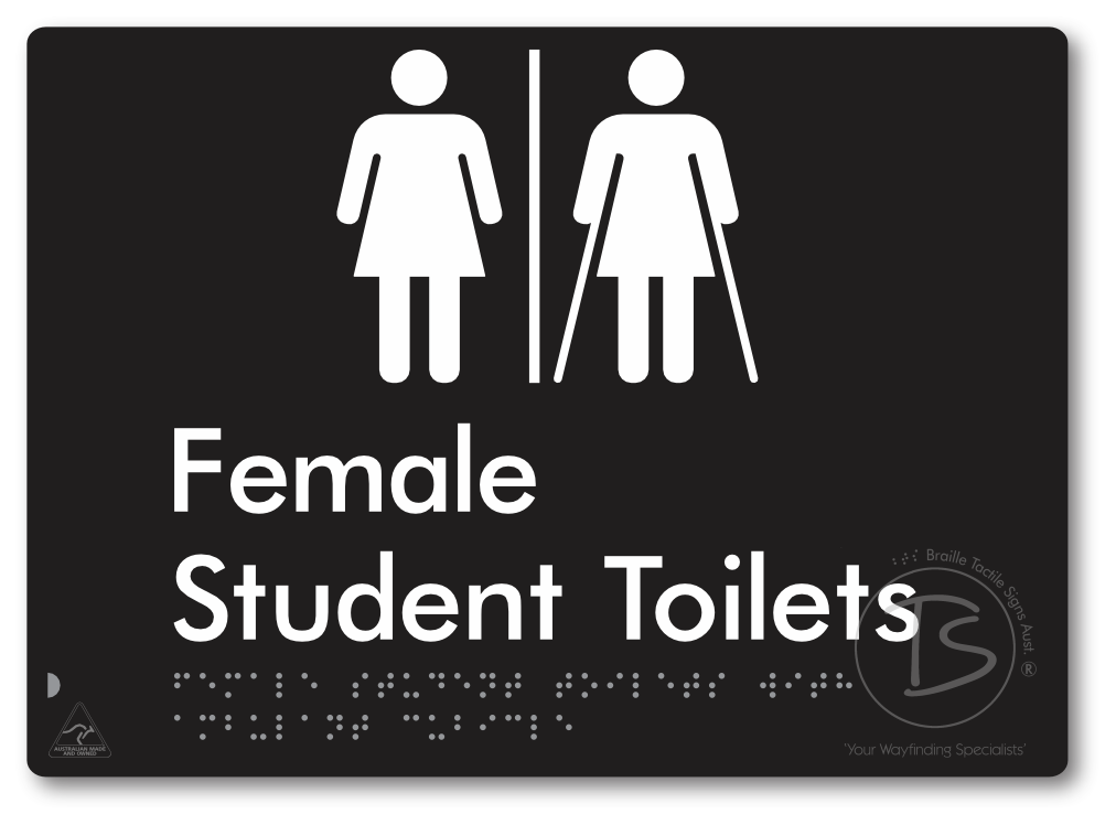 Female Student Toilets with Ambulant Cubicle with Airlock