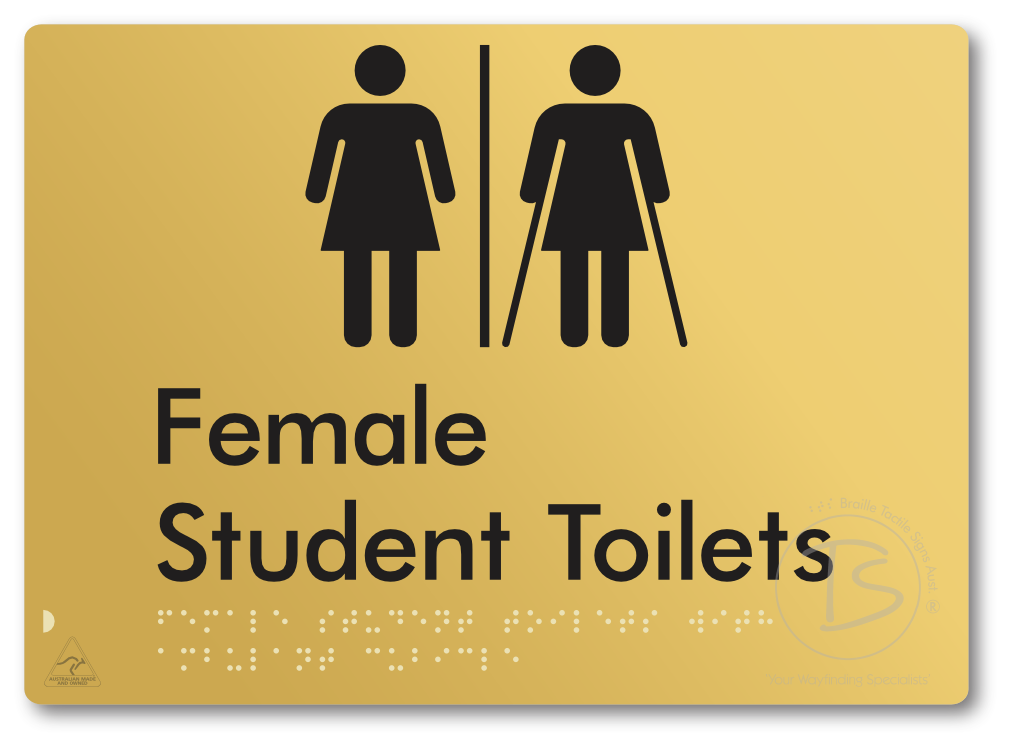 Female Student Toilets with Ambulant Cubicle with Airlock
