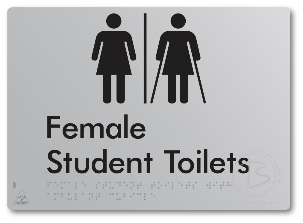 Female Student Toilets with Ambulant Cubicle with Airlock