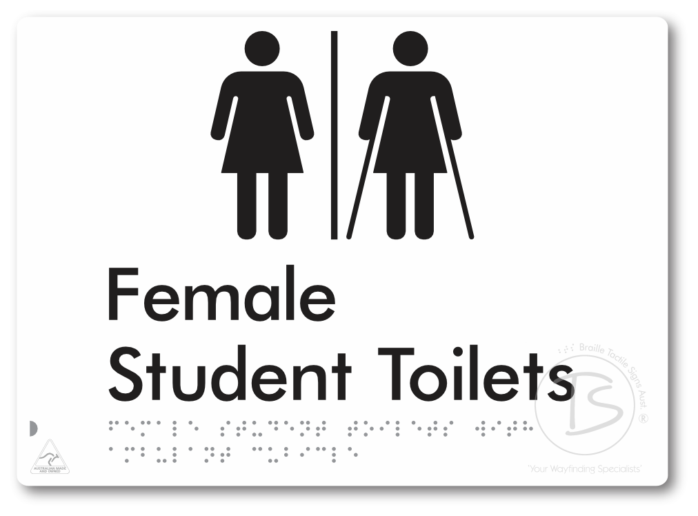 Female Student Toilets with Ambulant Cubicle with Airlock