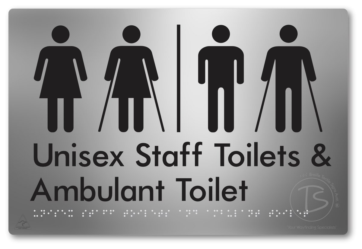 Unisex Staff Toilet and Ambulant Toilet with Airlock