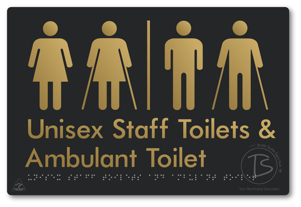Unisex Staff Toilet and Ambulant Toilet with Airlock