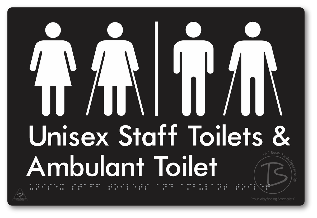 Unisex Staff Toilet and Ambulant Toilet with Airlock