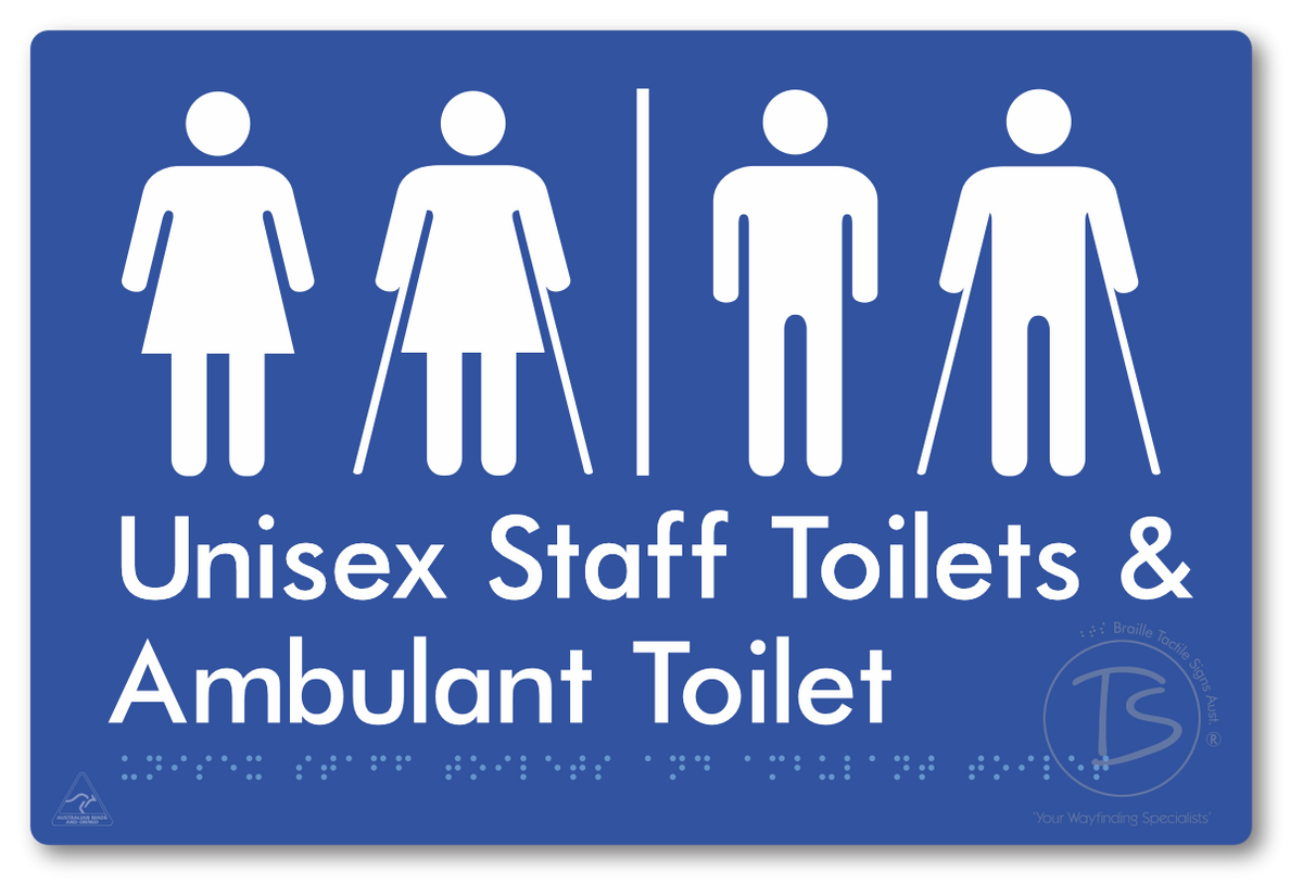Unisex Staff Toilet and Ambulant Toilet with Airlock