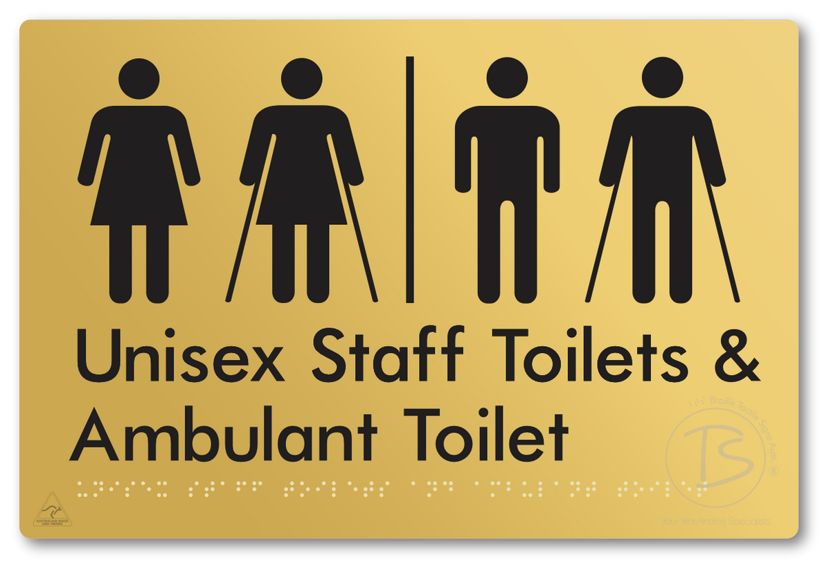 Unisex Staff Toilet and Ambulant Toilet with Airlock