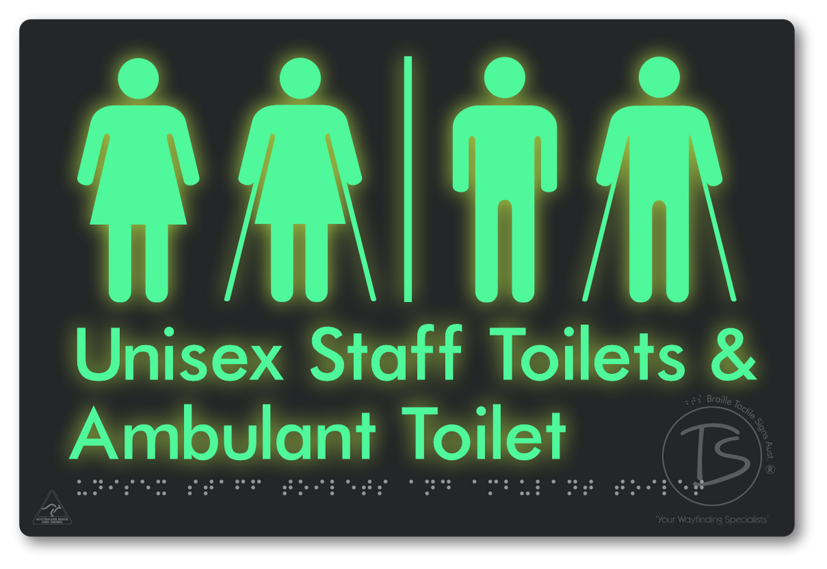 Unisex Staff Toilet and Ambulant Toilet with Airlock