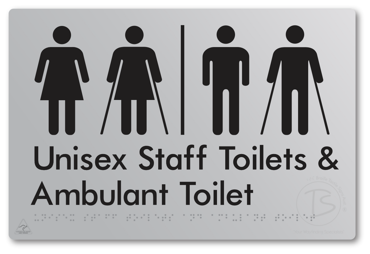 Unisex Staff Toilet and Ambulant Toilet with Airlock