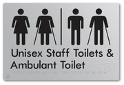 Unisex Staff Toilet and Ambulant Toilet with Airlock