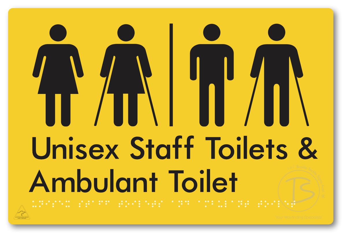 Unisex Staff Toilet and Ambulant Toilet with Airlock