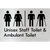Unisex Staff Toilet and Ambulant Toilet with Airlock
