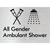 All Gender Ambulant Shower