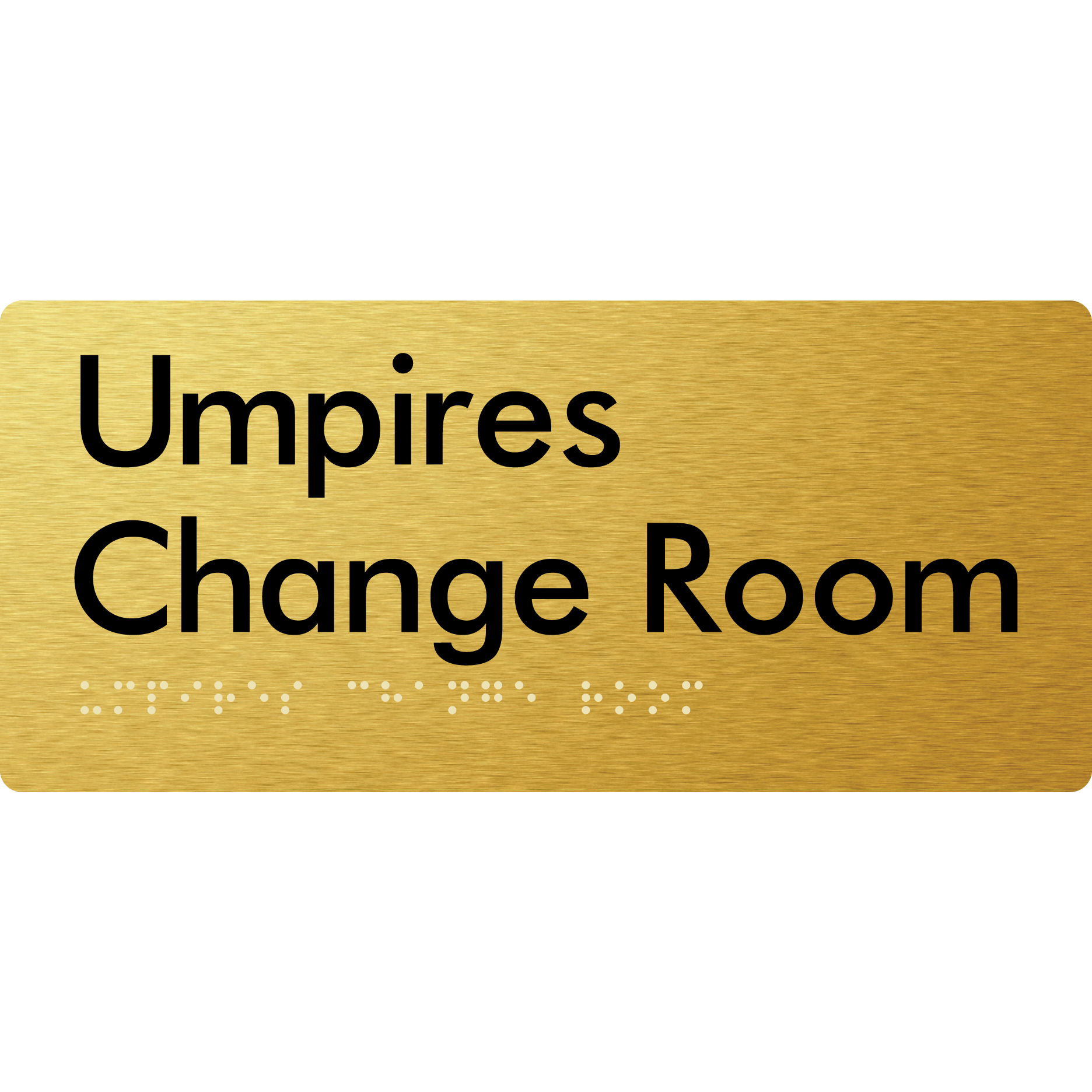 Umpires Change Room - Braille Tactile Signs Aust.