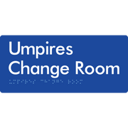Umpires Change Room - Braille Tactile Signs Aust.