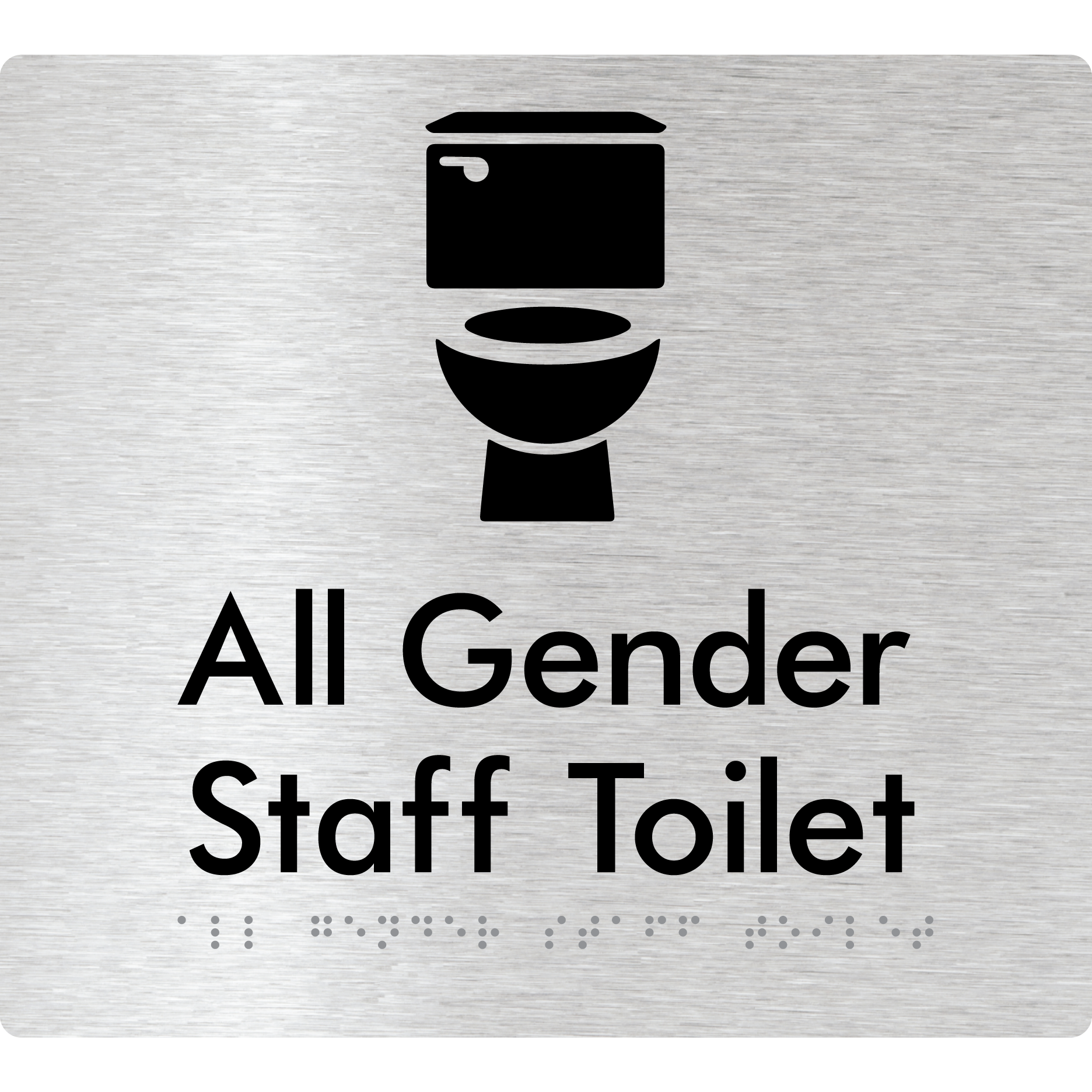 All Gender Staff Toilet - Braille Tactile Signs Aust.