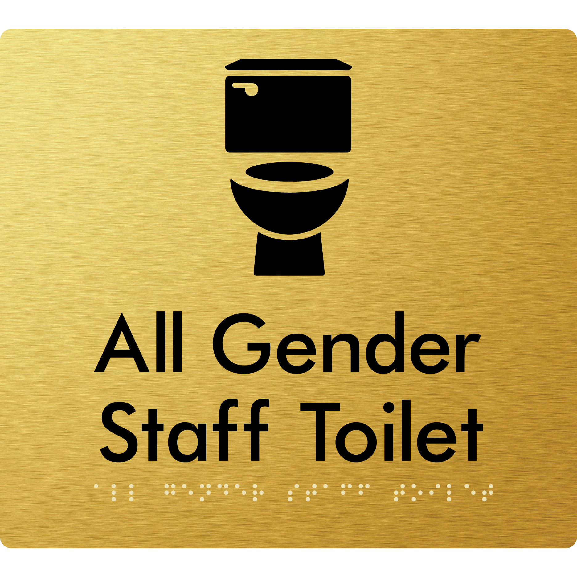 All Gender Staff Toilet - Braille Tactile Signs Aust.