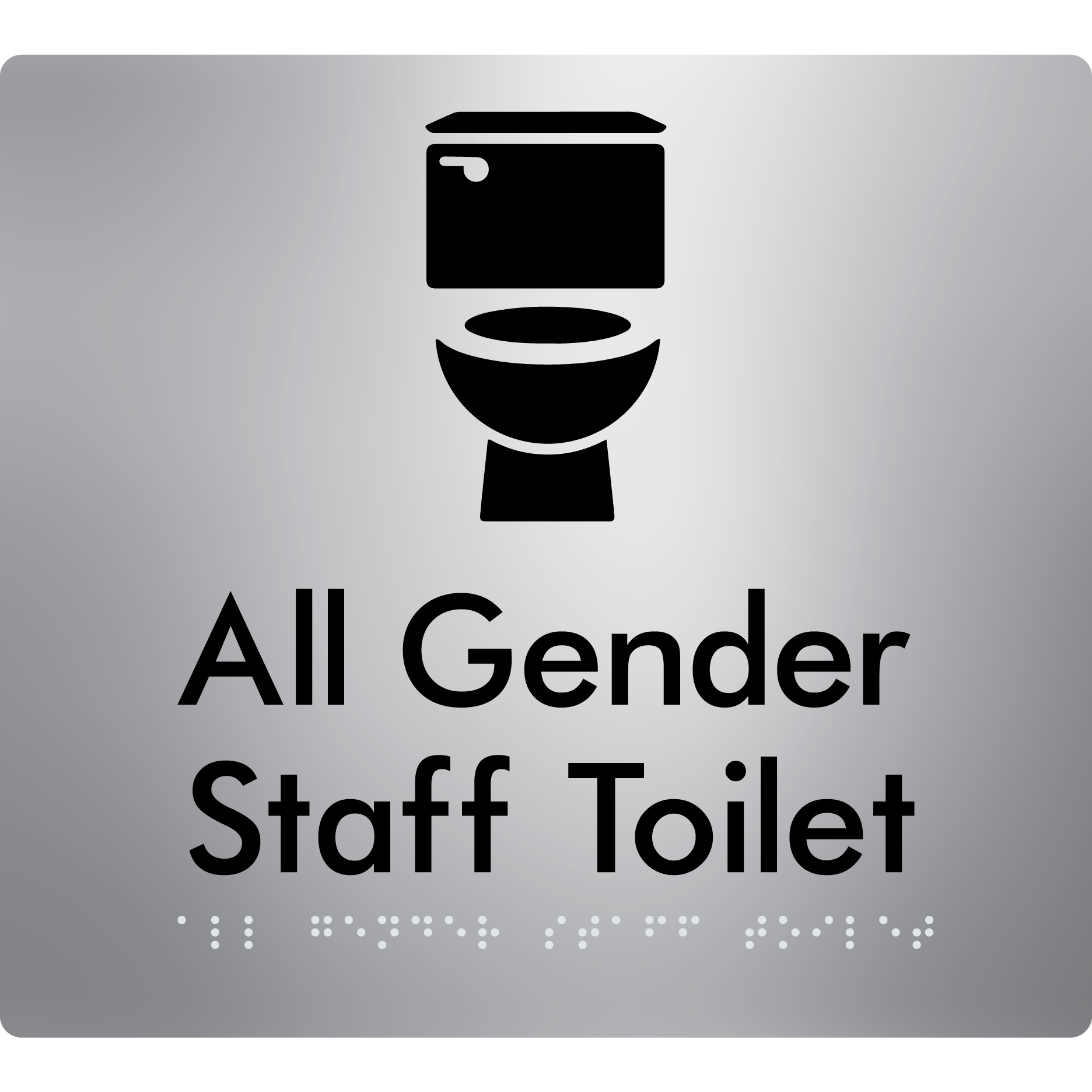 All Gender Staff Toilet - Braille Tactile Signs Aust.