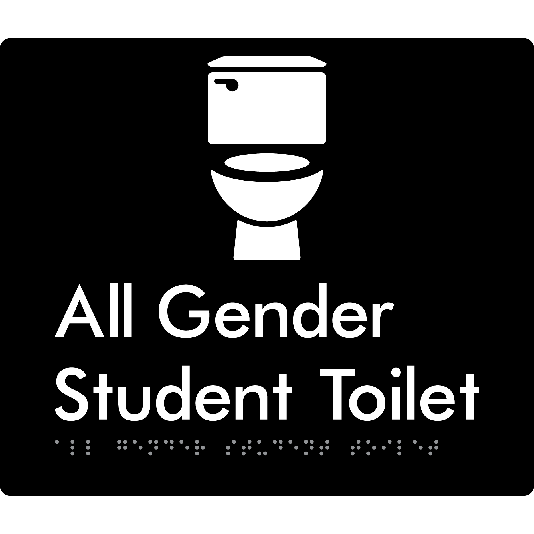 All Gender Student Toilet (Copy for EDM) - Braille Tactile Signs Aust.