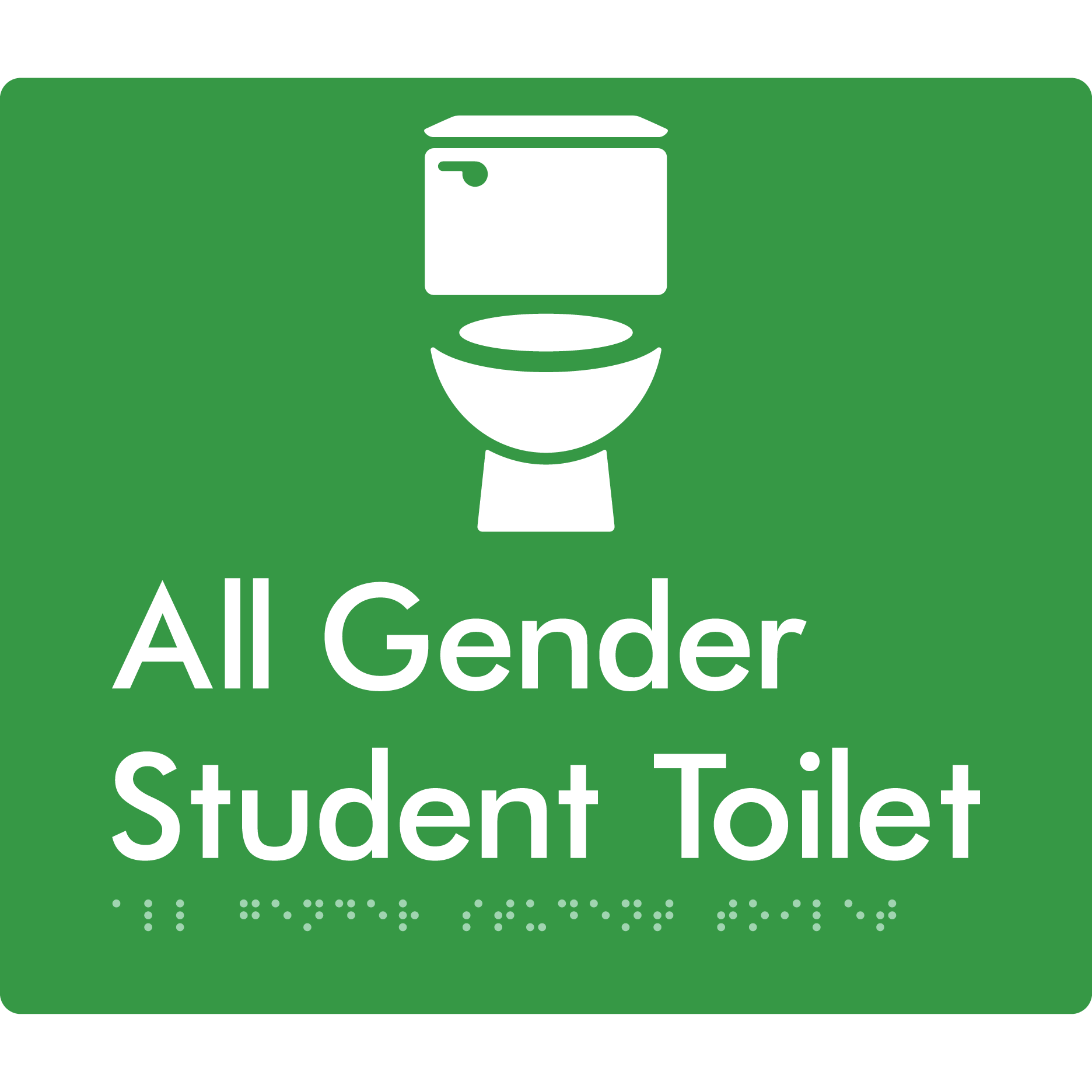 All Gender Student Toilet (Copy for EDM) - Braille Tactile Signs Aust.