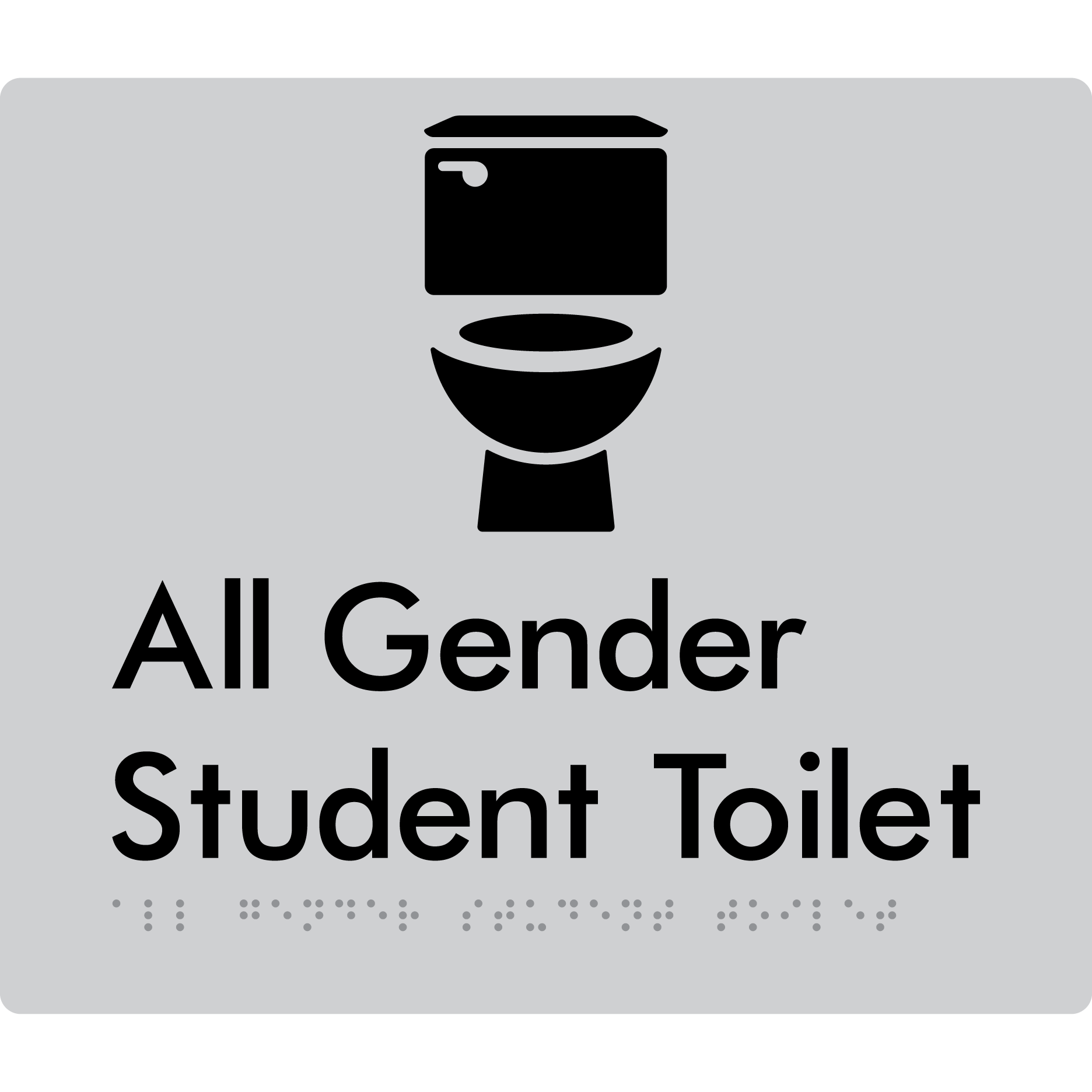 All Gender Student Toilet (Copy for EDM) - Braille Tactile Signs Aust.